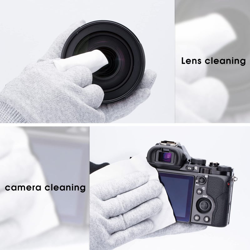 VSGO 20pcs Microfiber Camera Cleaning Cloths, Durable Double-Sided Lens Cloths, Vacuum Packed, Compatible with Camera Lenses, Glasses, Phones, iPads & LCD Screens - Image 4